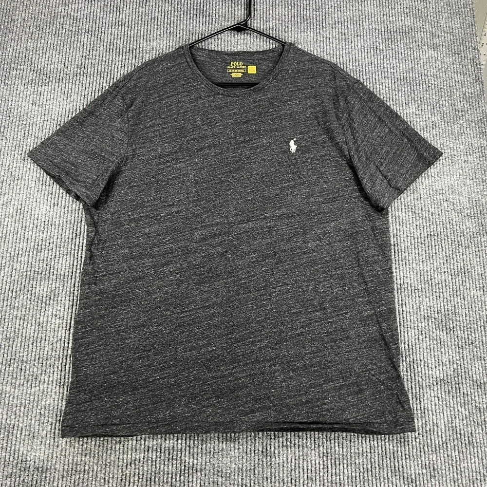 Polo Ralph Lauren Shirt Mens XL Extra Large Black Short Sleeve Crew Casual
